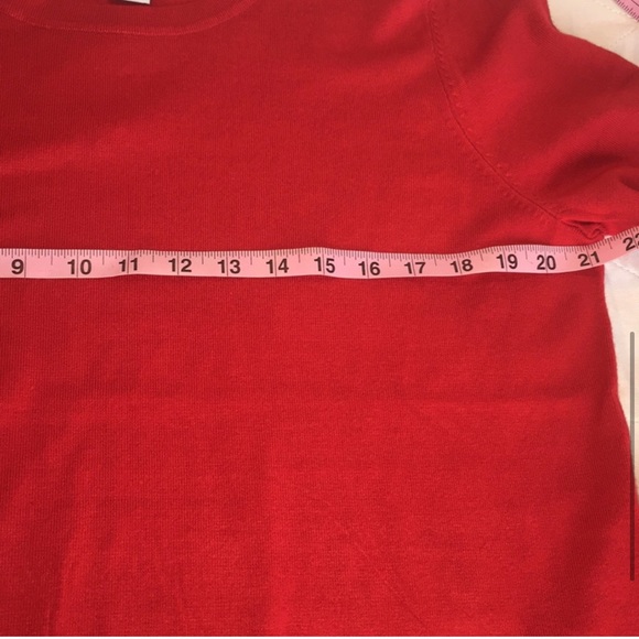 Carmen Marc Valvo Scarlet Ruby Sweater Size XL NWT - Picture 6 of 8
